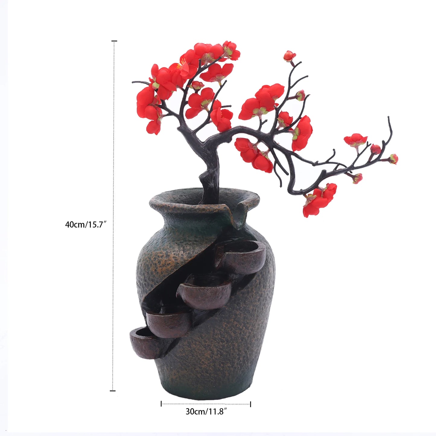 110V Flower with Fountain Indoor FengShui