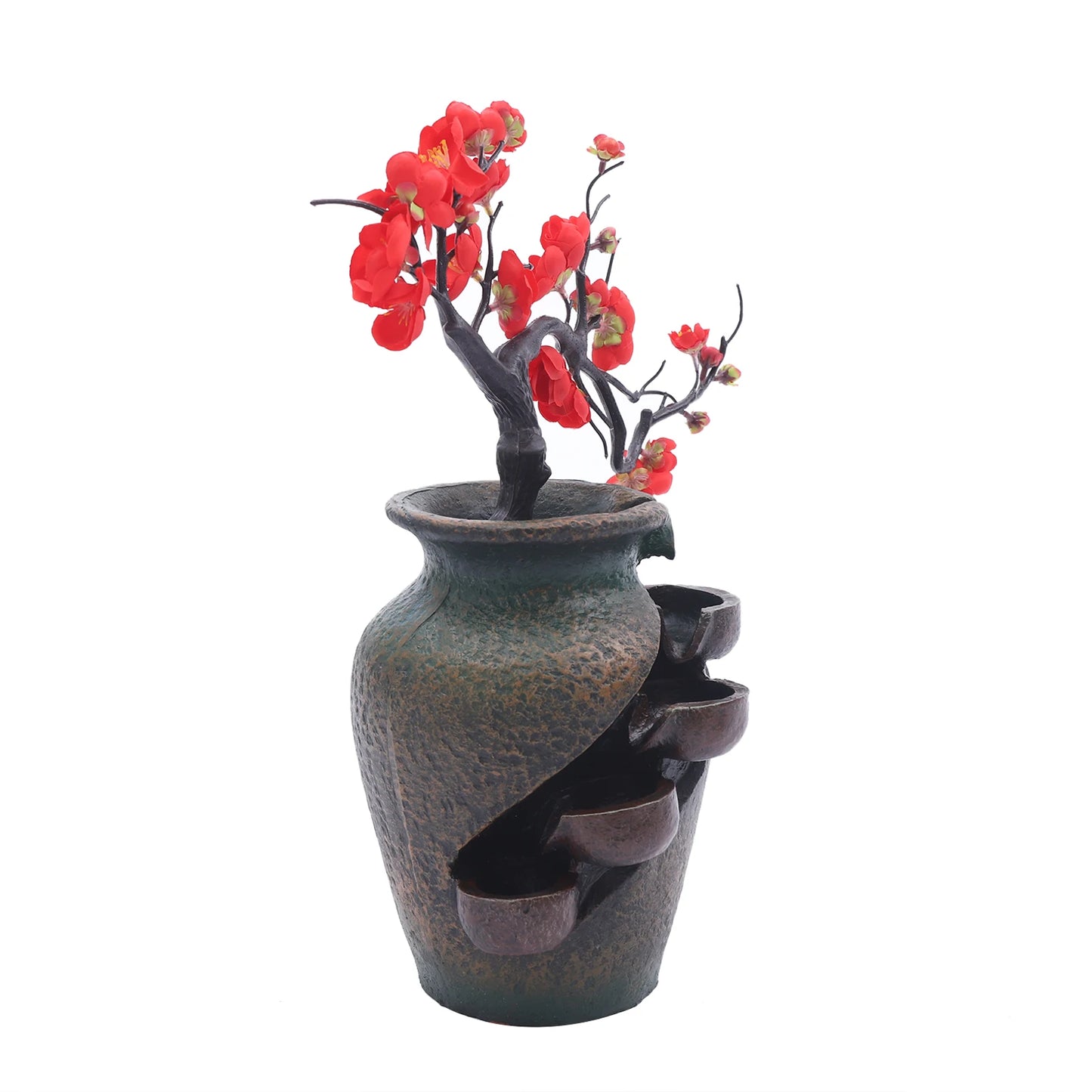 110V Flower with Fountain Indoor FengShui