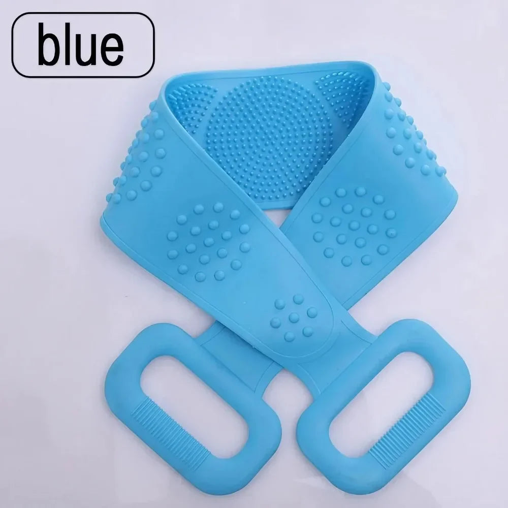 Silicone Bath Long Back Scrubber for Body Massage Exfoliating
