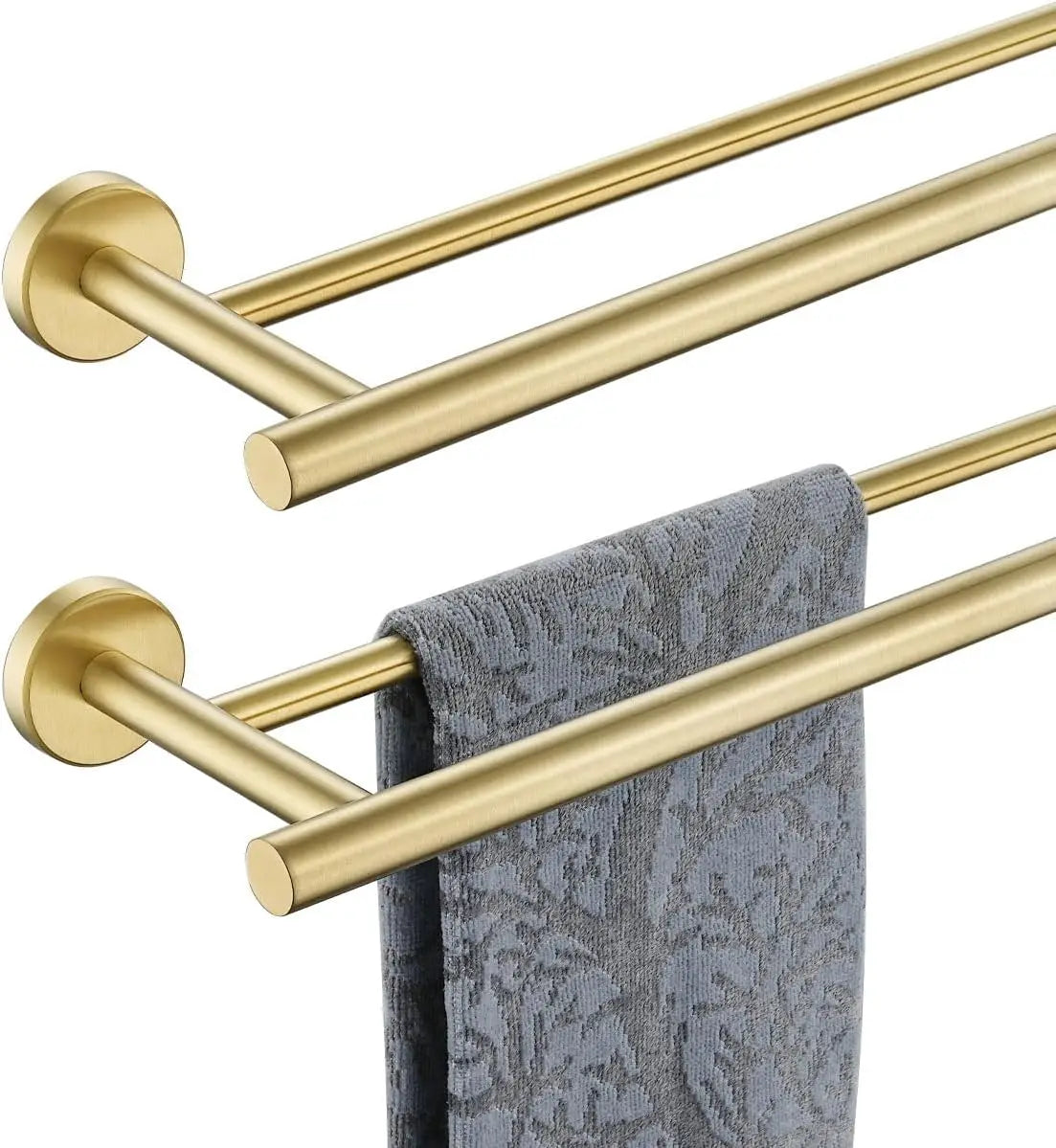 0.8mm Double Towel Rack 33 in Total Length 2 Pack,
