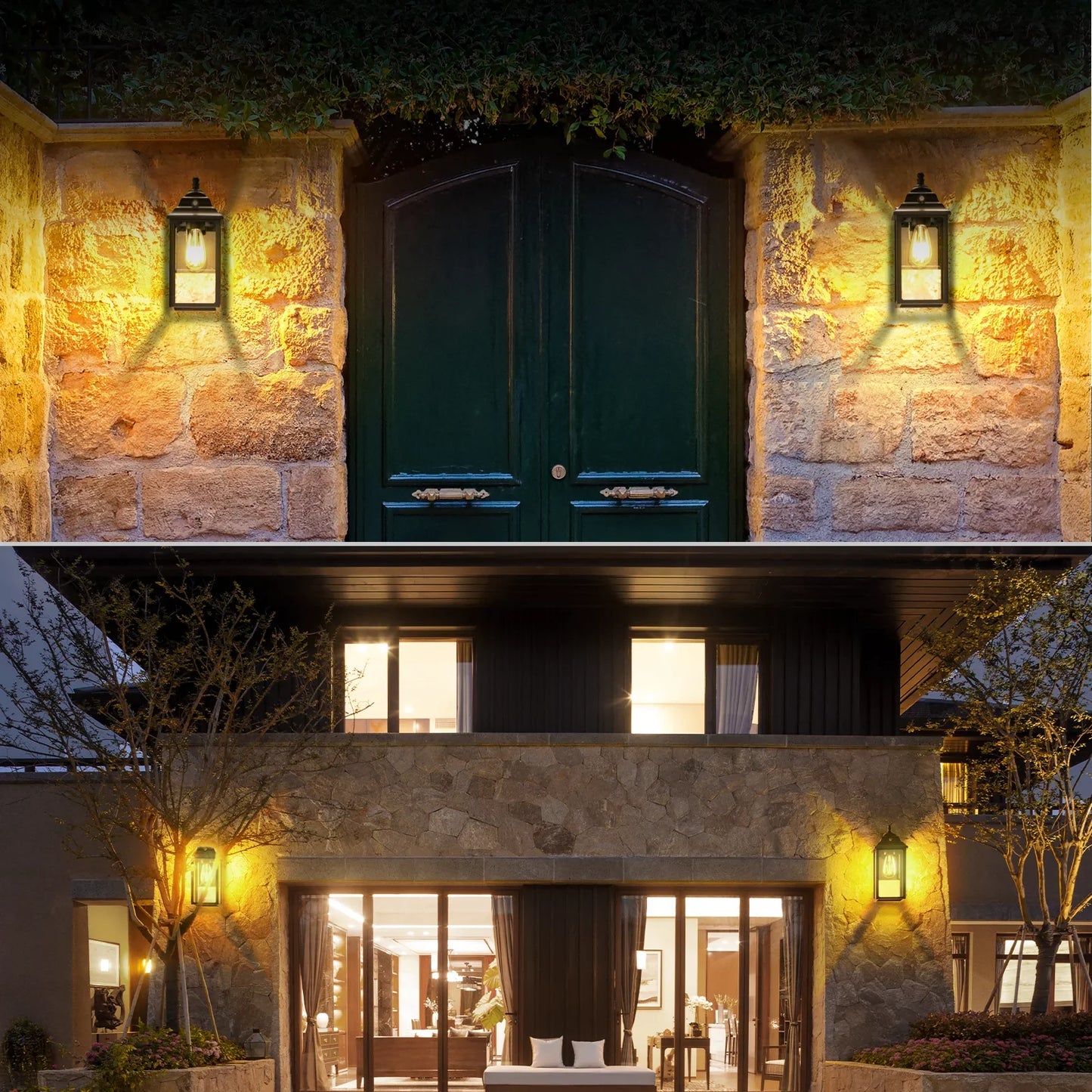 2 Sets Porch Lights Outdoor Wall Lanterns