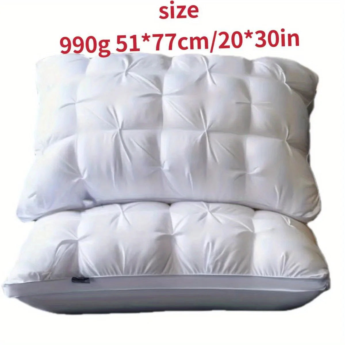 Luxurious 5-Star Hotel Quality Pillow, 20x30 Inches, Neck Support High Pillow Core For All Seasons