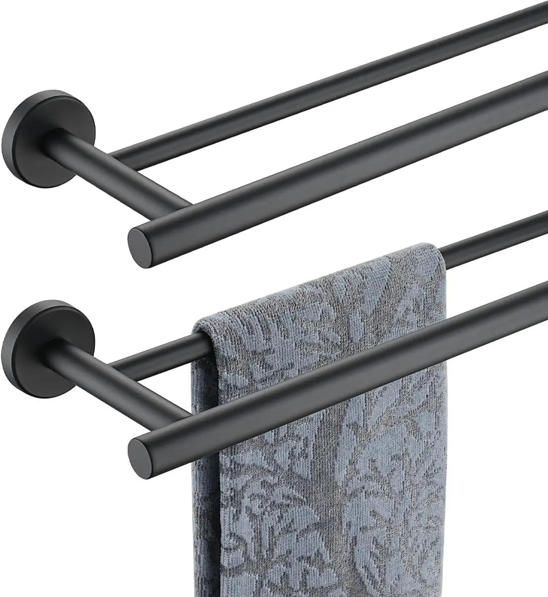 0.8mm Double Towel Rack 33 in Total Length 2 Pack,