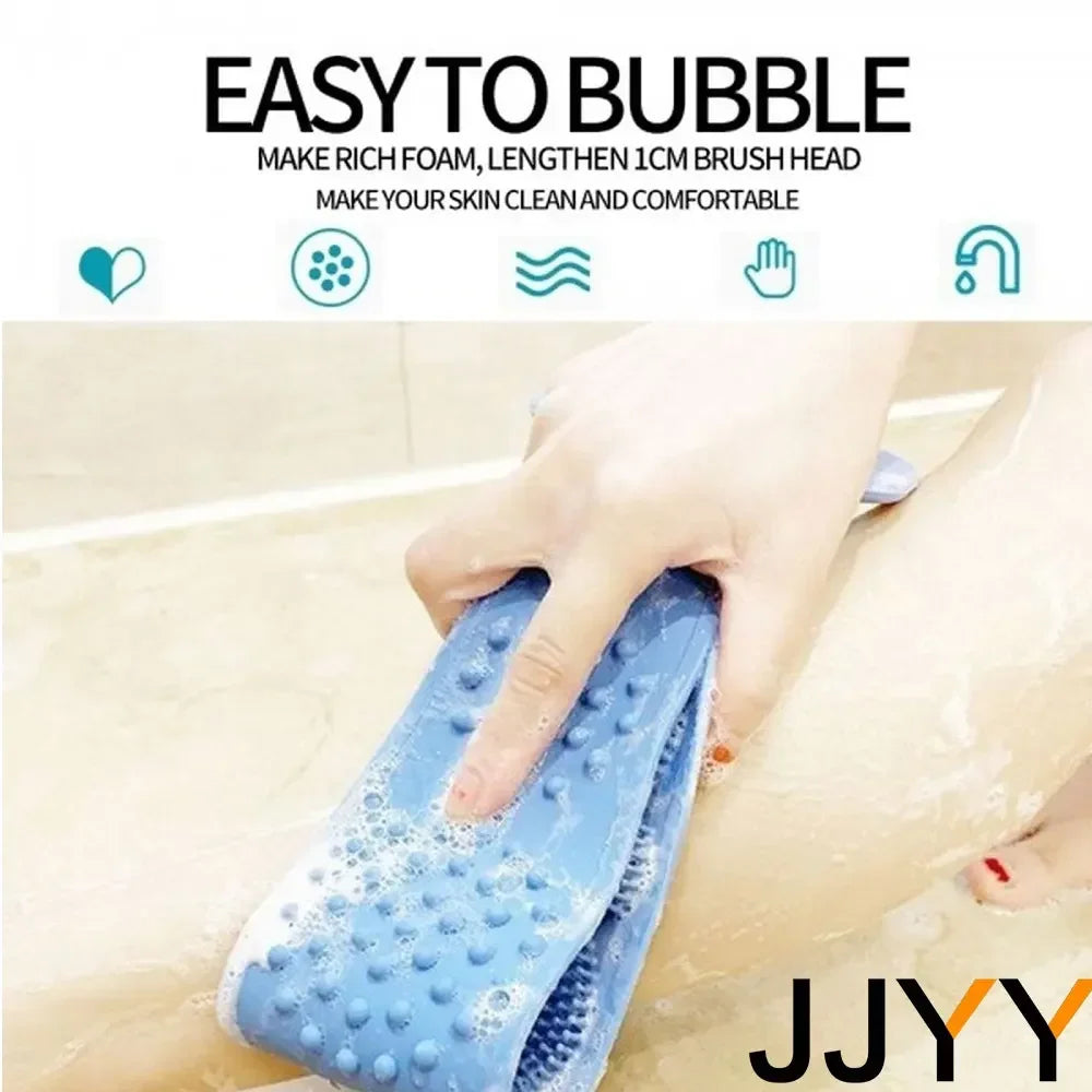 Silicone Bath Long Back Scrubber for Body Massage Exfoliating