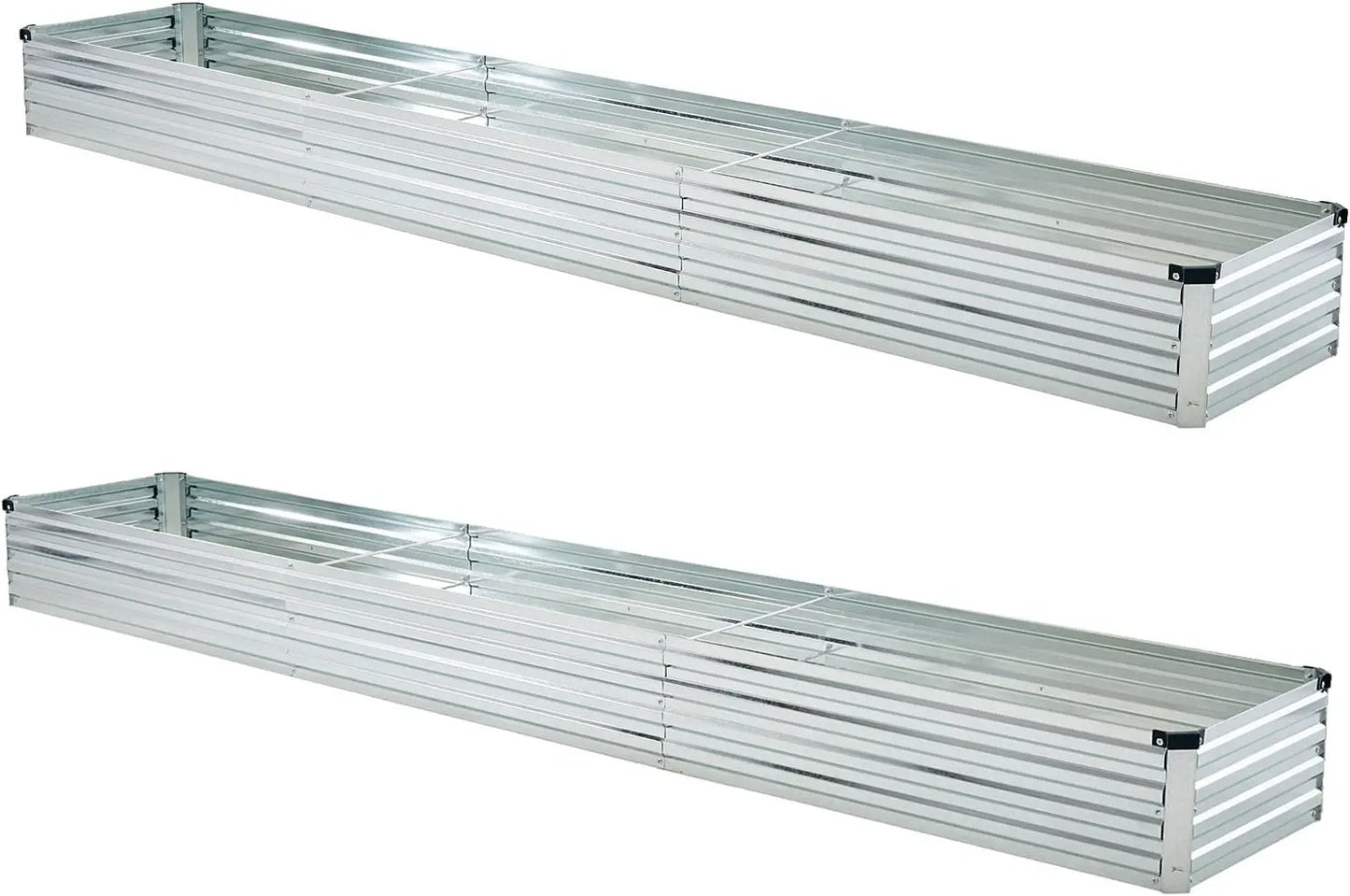 Galvanized Metal Raised Garden Bed Planter Box