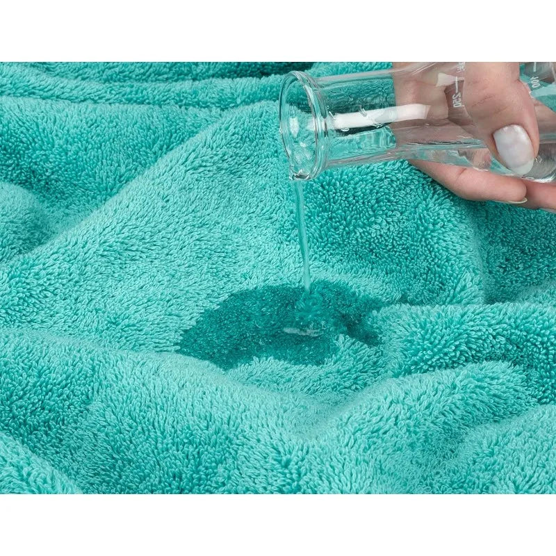Luxury 6 Piece Towel Set, 2 Bath Towels 2 Hand Towels 2 Washcloths,100% Cotton Turkish