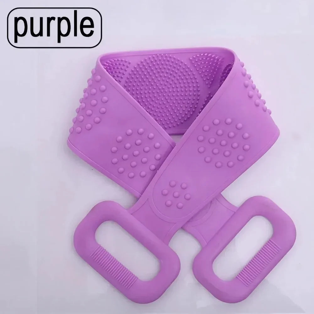 Silicone Bath Long Back Scrubber for Body Massage Exfoliating