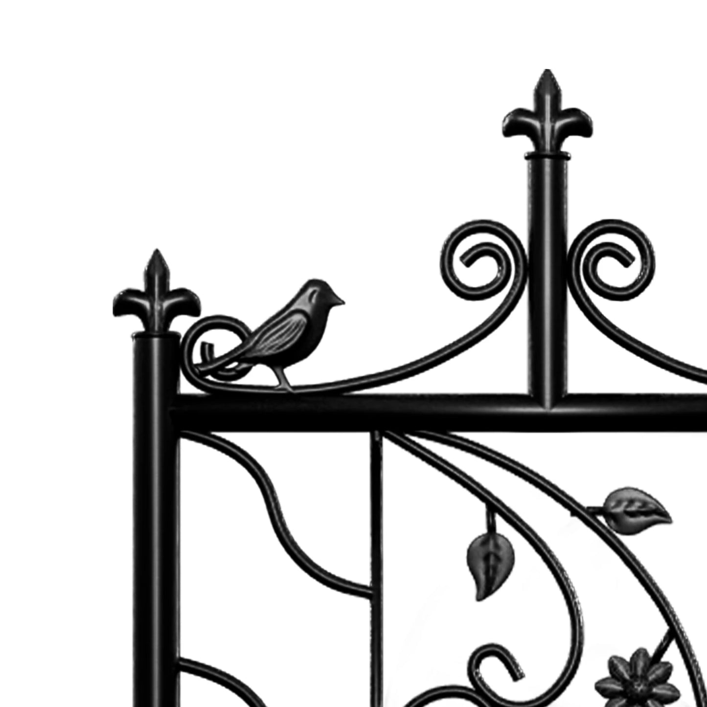 71 inch Garden Trellis, Outdoor Metal Fence Lattice Panel for Climbing Plant Flower