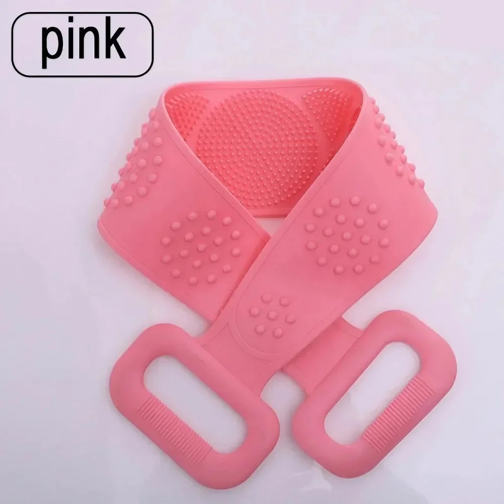 Silicone Bath Long Back Scrubber for Body Massage Exfoliating