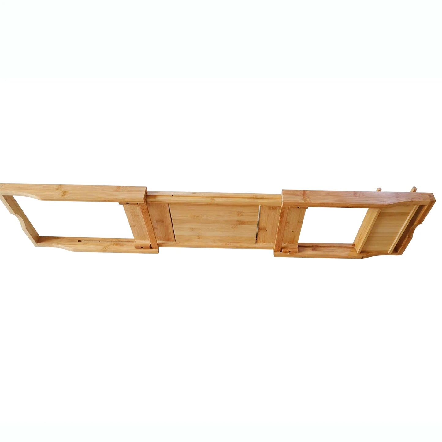 Bamboo Bath Tray Table Bathtub Caddy, Over the Tub Shelf Bath Holder.