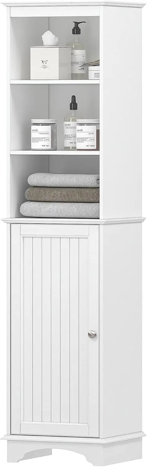Freestanding Storage Cabinet with Three Tier Shelves