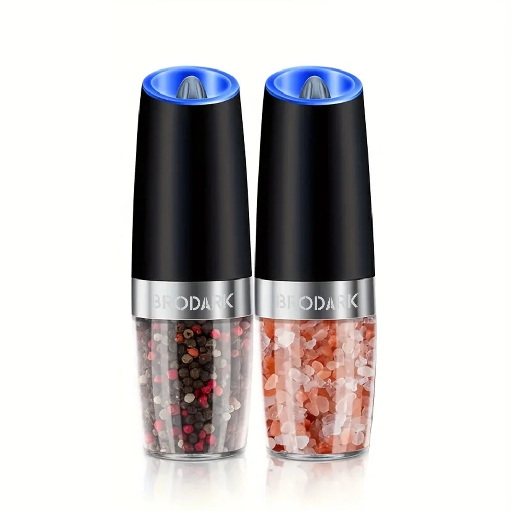 Electric Salt And Pepper Grinder Set, Battery Powered