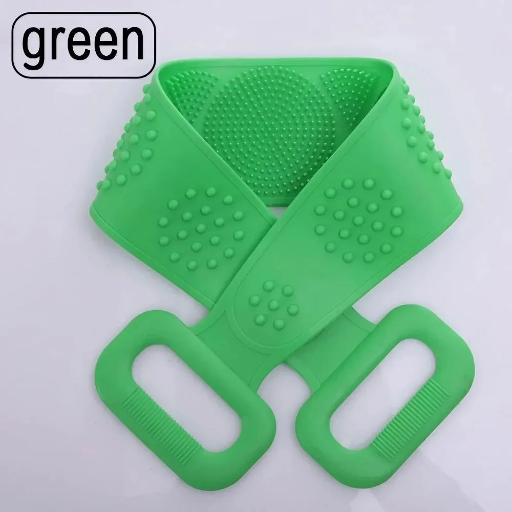 Silicone Bath Long Back Scrubber for Body Massage Exfoliating